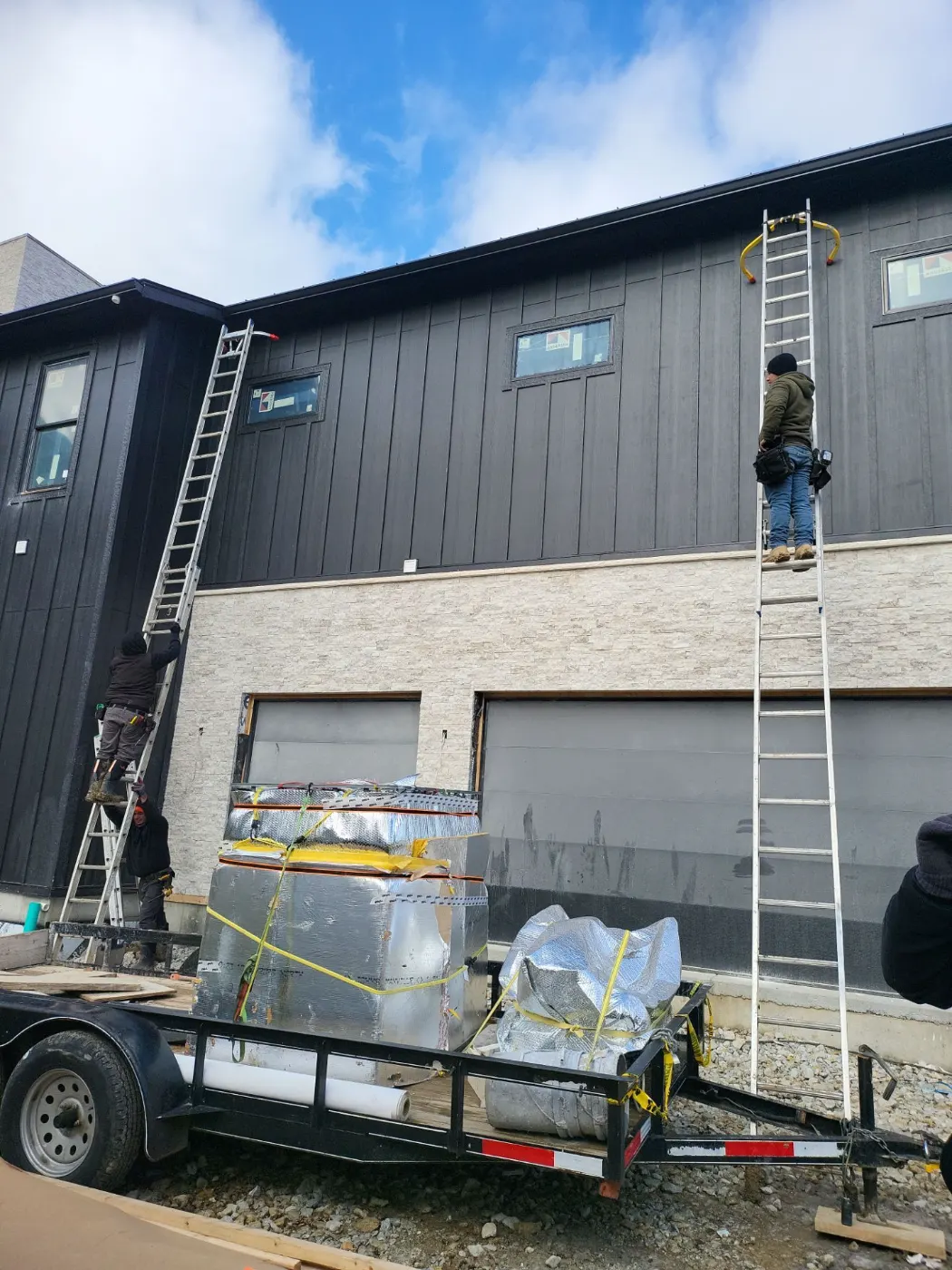 Commercial roof inspection documented in Fairland